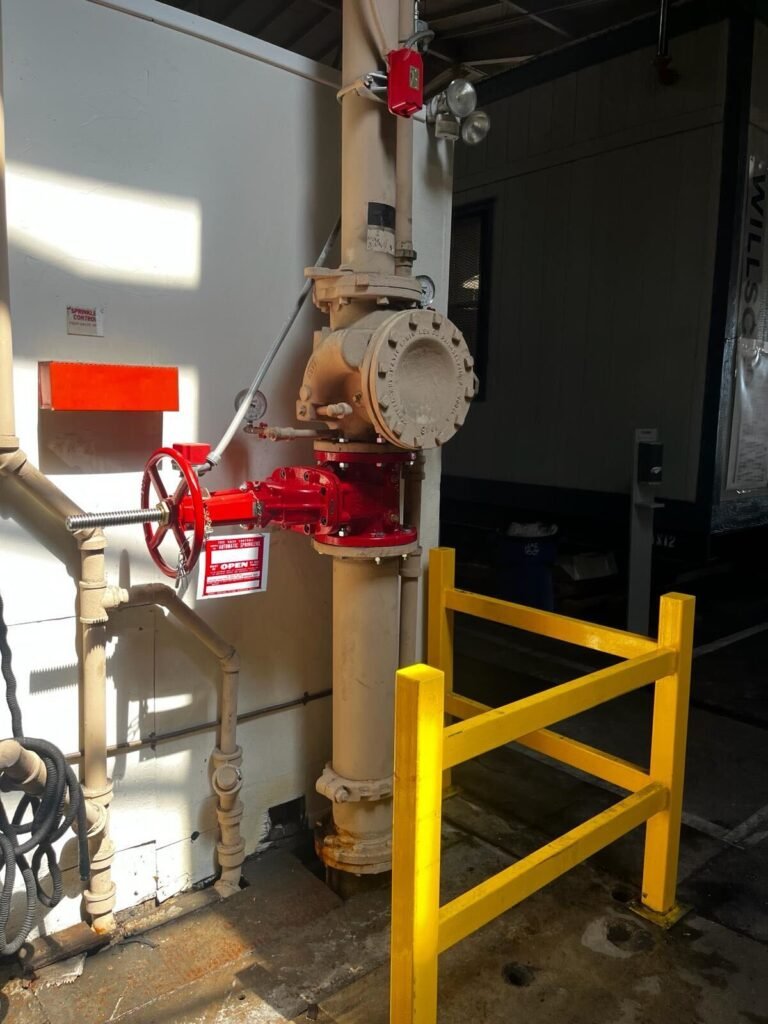 Main shut off valve in a way how to turn off sprinkler head 