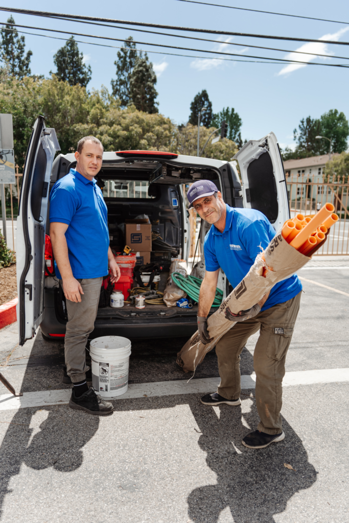 Technicians help to prepare  holiday fire safety