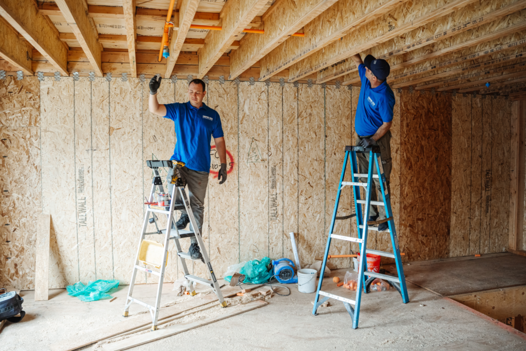 Cost of fire sprinklers: two experts renovating a house